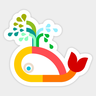 Baby whale Sticker